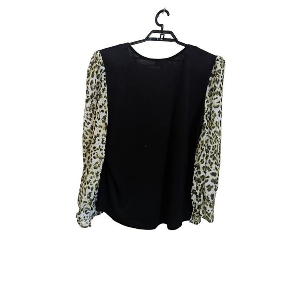 NWT stem & vine size 3X top blouse black green pullover - Picture 4 of 8